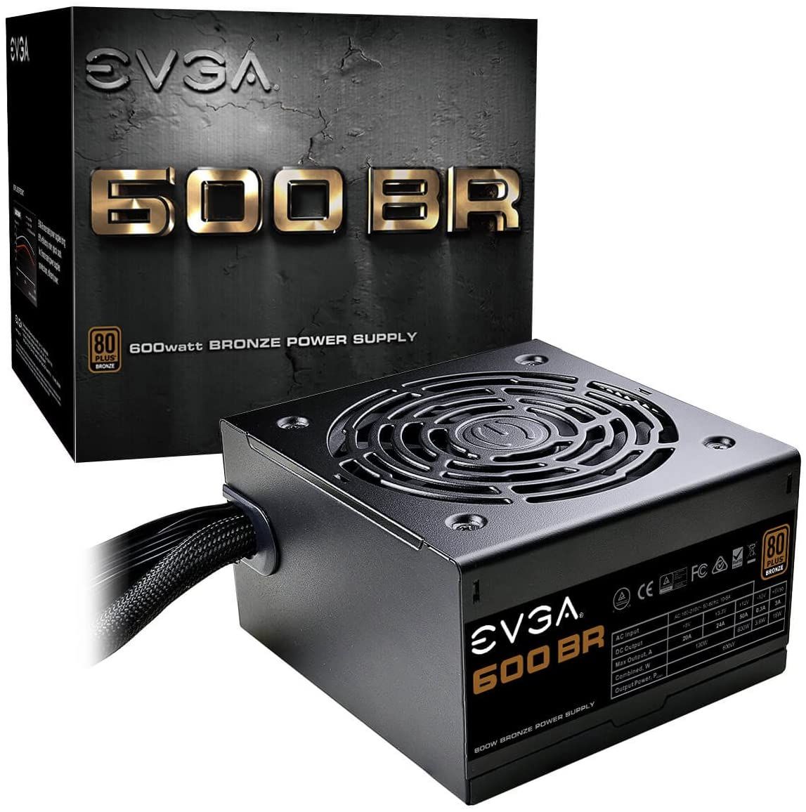 Alimentation PC EVGA 600 BR 80+ Bronze 600 Watts - Inforex Sénégal
