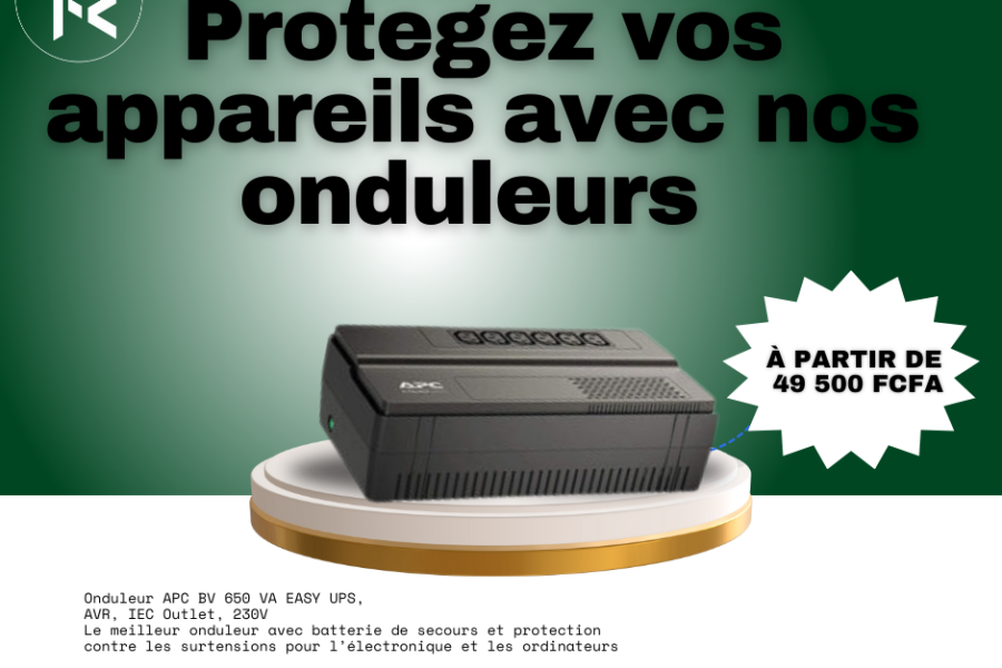 Onduleur APC BV 650 VA EASY UPS, AVR, IEC Outlet, 230V Le meilleur onduleur avec batterie de secours et protection contre les surtensions pour l’électronique et les ordinateurs (1)